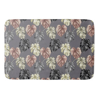 Tapis De Bain Impression d'animaux tropicaux et série de verdure