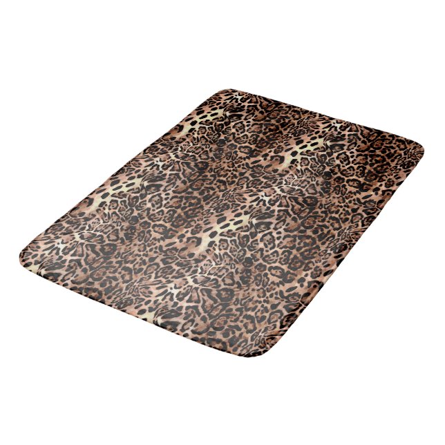 Tapis De Bain Impression de la peau de Lepoard (Angle)