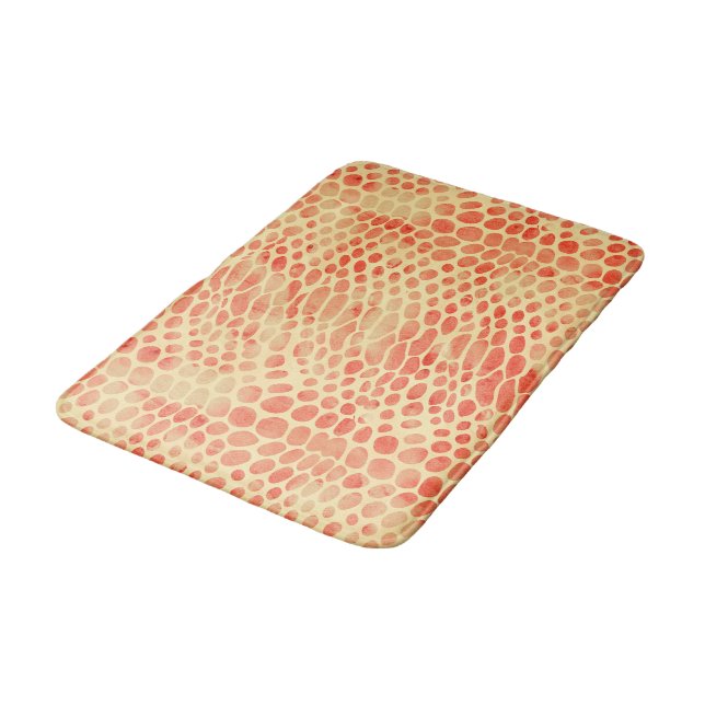 Tapis De Bain Impression de serpent aquarelle (Angle)