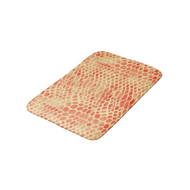 Tapis De Bain Impression de serpent aquarelle (Angle)