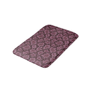 Tapis De Bain Impression de serpent rose