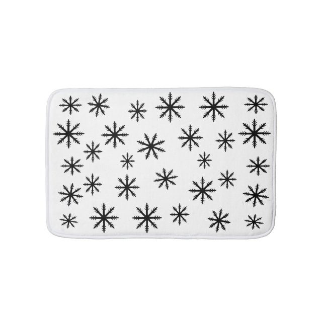 Tapis De Bain Impression de snowflacon (Devant)