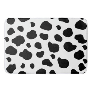 Tapis De Bain Impression De Vache, Motif De Vache, Spots De Vach