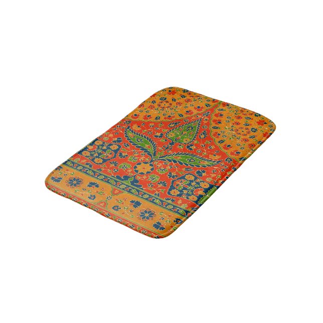 Tapis De Bain Impression florale persane décorative (Angle)