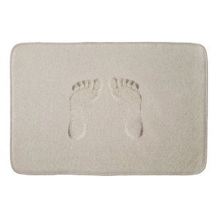 Tapis De Bain Impression pieds nus dans le sable de plage