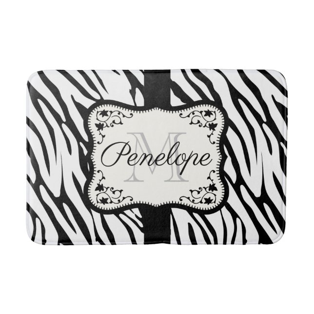 Tapis De Bain Impression Zebra (Devant)