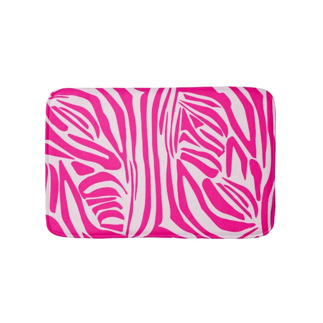 Tapis De Bain Impression zèbre rose (Devant)