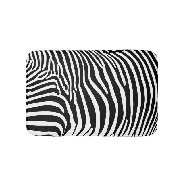 Tapis De Bain Imprimé animalier zèbre (Devant)