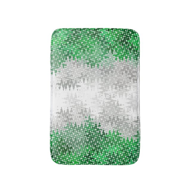 Tapis De Bain Indicateur Abstrait Grayromantic Pride (Devant (Vertical))