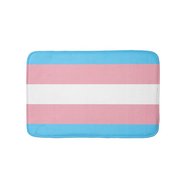 Tapis De Bain Indicateur de fierté transgenre (Devant)