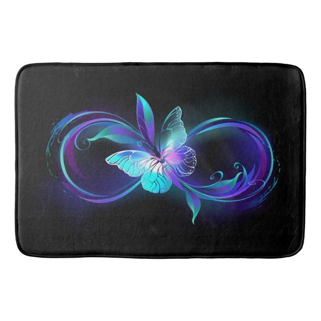 Tapis De Bain Infinité brillante avec papillon magique (Devant)