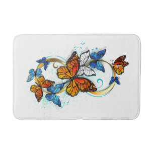 Tapis De Bain Infinité de papillons monarques