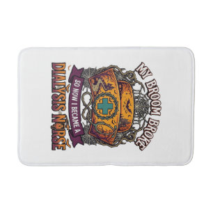 Tapis De Bain Infirmière de dialyse de balai cassé Halloween Cas
