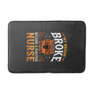 Tapis De Bain Infirmière en dialyse Halloween Balai Cassa Design