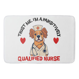 Tapis De Bain Infirmière Qualifiée Pawsitively