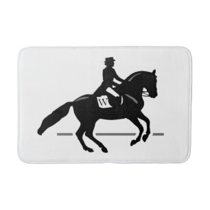 Tapis De Bain Initiale de dressage de cheval et arrière - plan