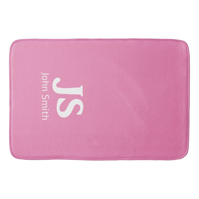 Tapis De Bain Initiales personnelles personnalisables (Devant)