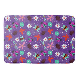 Tapis De Bain 🌸 Insectes Colorés Style Floral Cozy Home 🌸