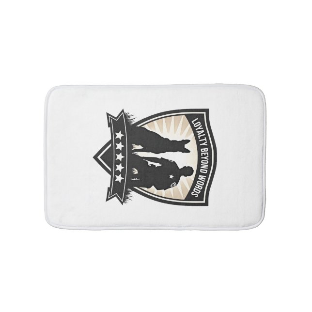 Tapis De Bain Insigne de police K9 vintage Loyalty Beyond Words  (Devant)