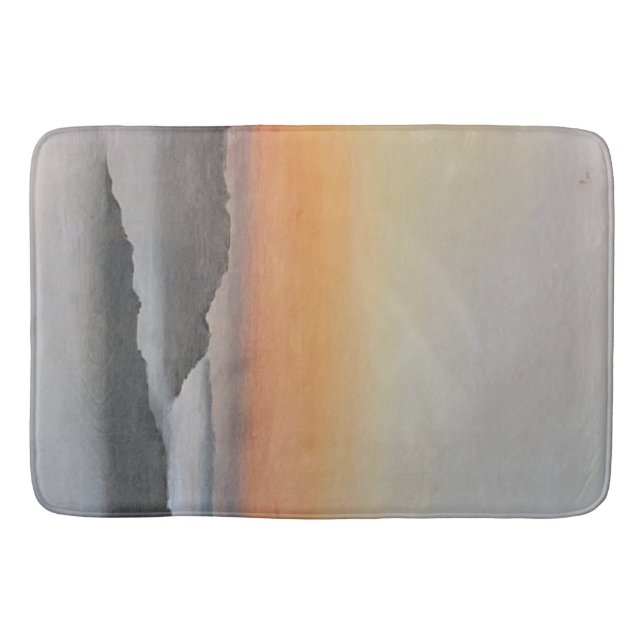 Tapis de bain Inspirant | Lever de soleil tempête  (Devant)