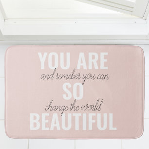 Tapis De Bain Inspiration Vous Êtes Si Belle Citation Positive
