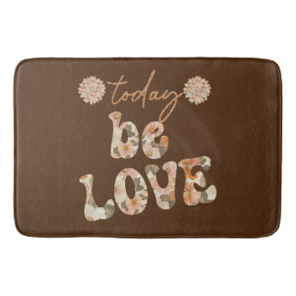 Tapis De Bain Inspirational Retro Inspiré Amour Affirmation