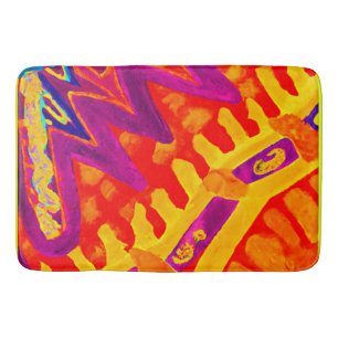 Tapis De Bain Intégration du design Motif coloré