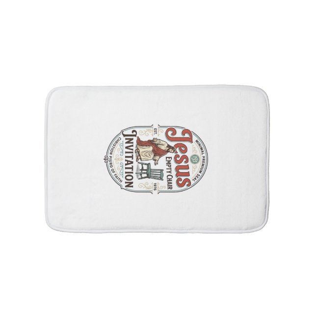 Tapis De Bain Invitation Jésus Chaise Vide Invitation Jésus Chai (Devant)