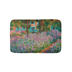 Tapis De Bain Iris Jardin Monet Giverny fleurs