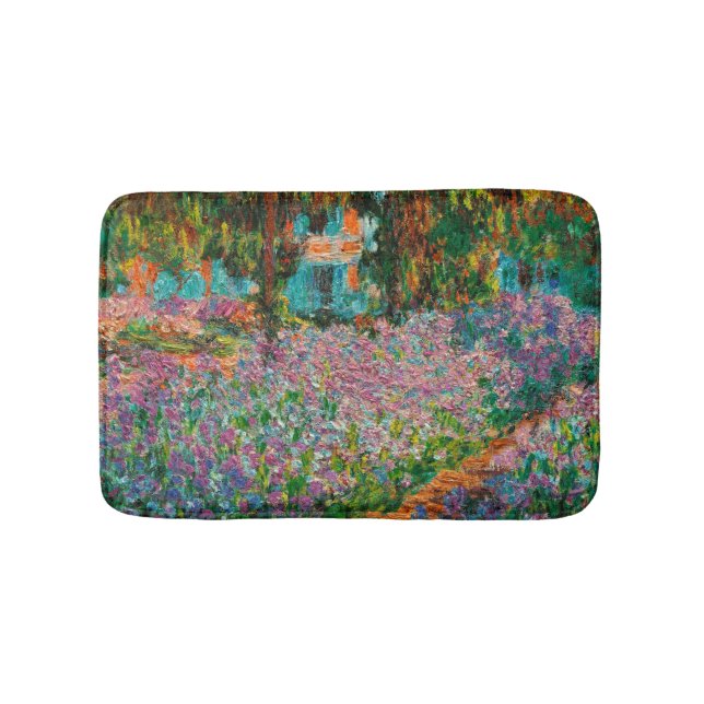 Tapis De Bain Iris Jardin Monet Giverny fleurs (Devant)
