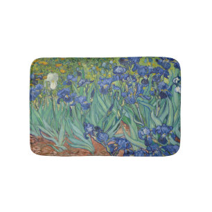 Tapis De Bain Iris, Peinture à l'huile florale, Vincent Van Gogh