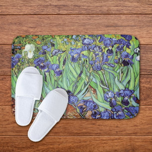 Tapis De Bain Irises dans le jardin Vincent van Gogh