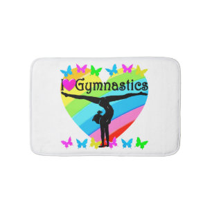 TAPIS DE BAIN J'ADORE LA CONCEPTION DE GYMNASTICS RAINBOW