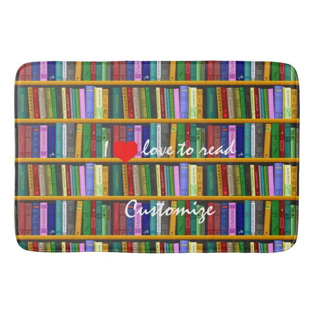Tapis De Bain J'adore lire Livres Thunder_Cove (Devant)