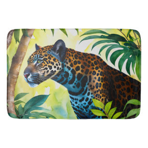 Tapis De Bain Jaguar Forêt Botanique Jungle