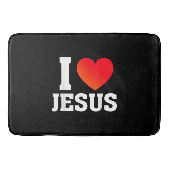 Tapis De Bain J'aime Jésus (Devant)