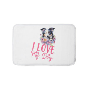 Tapis De Bain J'aime mon chien