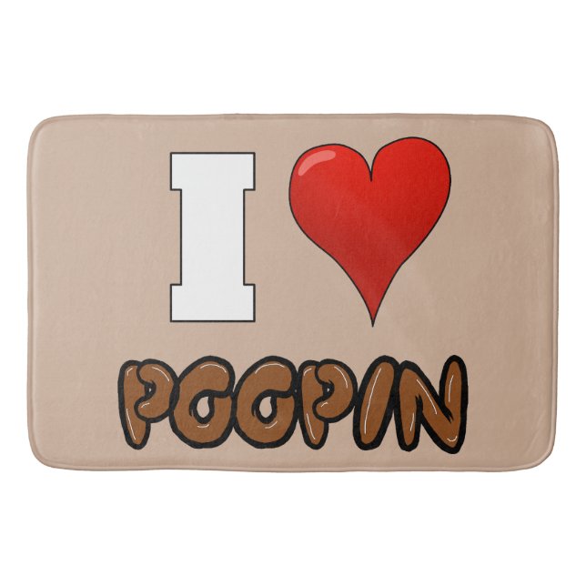 TAPIS DE BAIN J'AIME POOPIN BATH MAT (Devant)