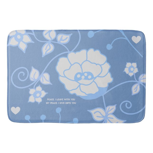 Tapis De Bain Jardin Bleu (Devant)