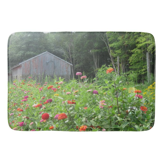 Tapis De Bain Jardin de campagne et grange (Devant)