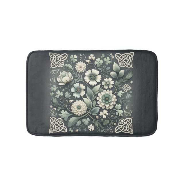 Tapis De Bain Jardin de nœuds de trèfle chuchoté (Devant)