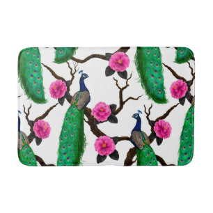 Tapis De Bain Jardin de Peacock