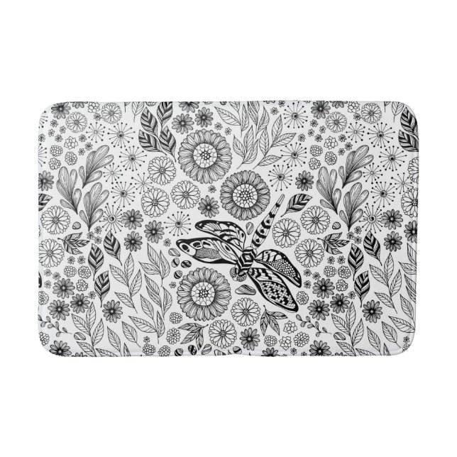Tapis De Bain Jardin des libellules (Devant)