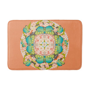 Tapis De Bain Jardin des papillons