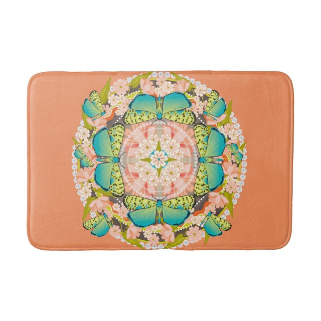 Tapis De Bain Jardin des papillons (Devant)