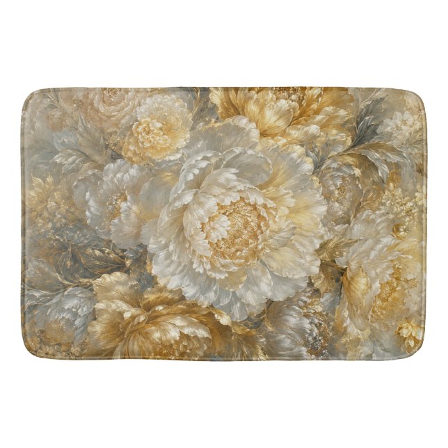 Tapis De Bain Jardin d'Ivoire Doré (Devant)