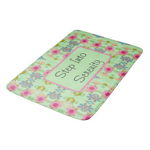 Tapis De Bain Jardin Éclectique Enchantant : Entrez Dans La Séré