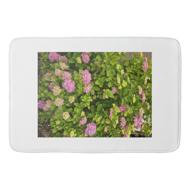 Tapis de bain Jardin Fleur Rose (Devant)
