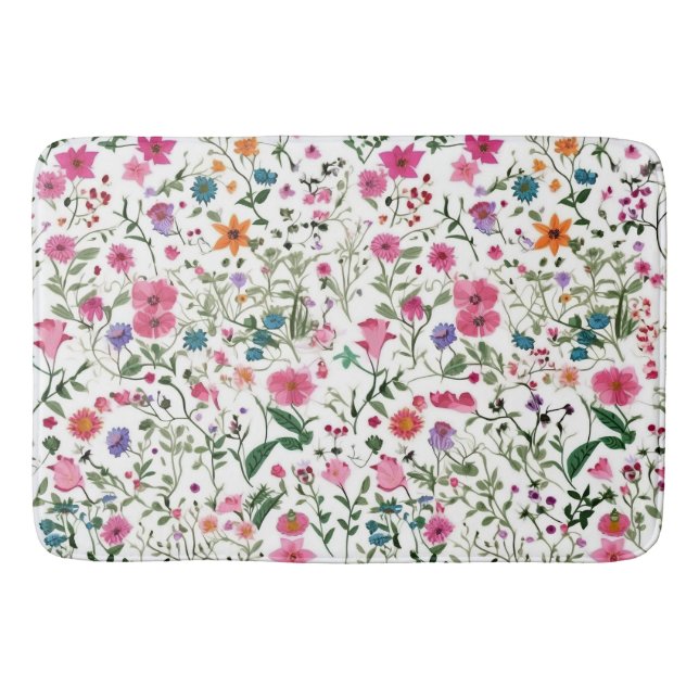 Tapis De Bain Jardin Fleur sauvage d'été (Devant)