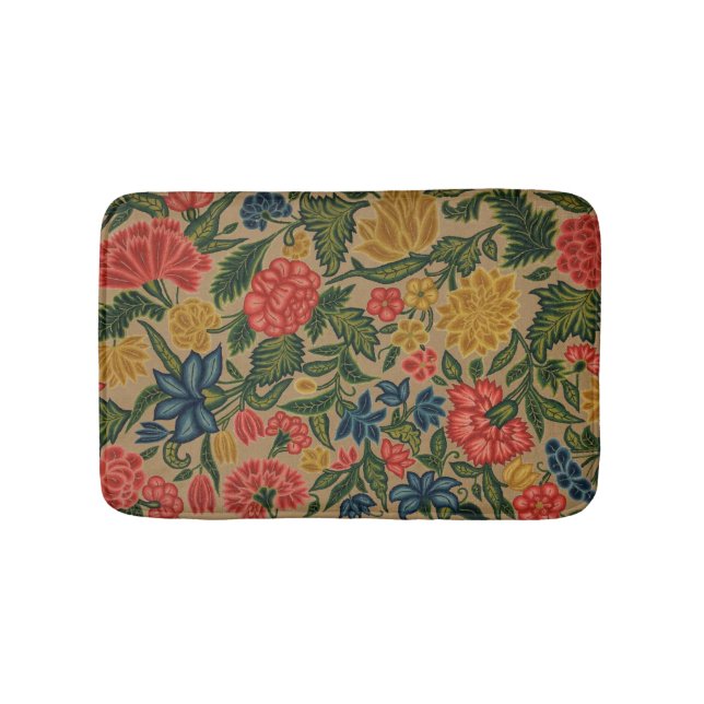 Tapis De Bain Jardin Floral Designer vintage (Devant)